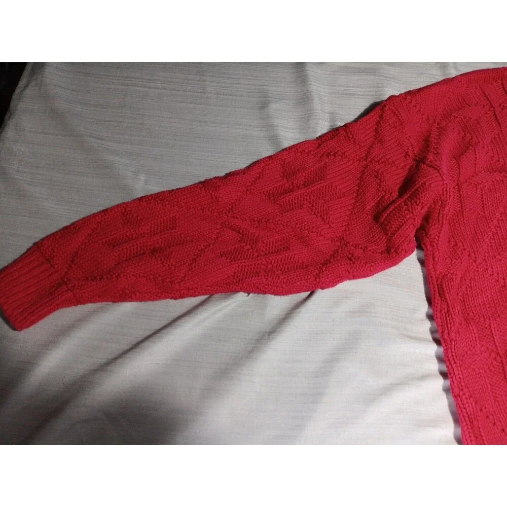 Lord Jeff Sweater 100% Fine Cotton Pullover Made In USA Red Men’s XL Vintage